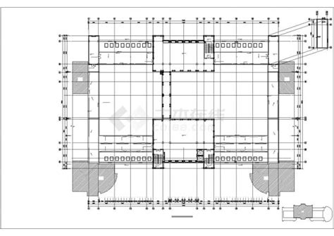 金山小学设计建筑cad施工平面图纸教育建筑土木在线