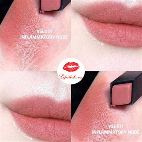 Son YSL Slim 31 Inflammatory Nude Trà Sữa Đào Hot Nhất Slim Matte
