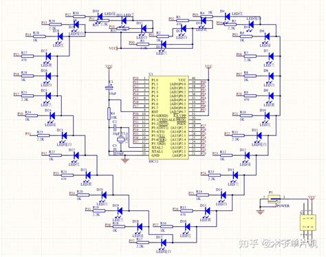 基于51单片机的心形流水灯设计 知乎