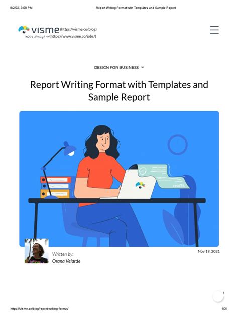 Report Writing Format With Templates And Sample Report Pdf