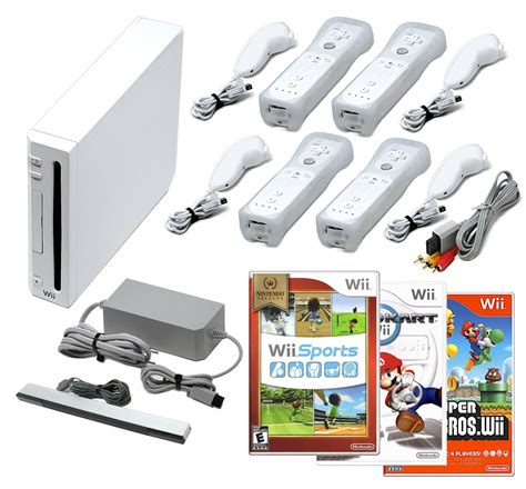 Authentic Wii Console White Pick Controls Wii Sports Mario Kart