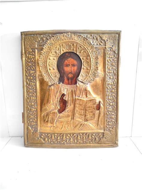 Ic Ne Christ Pantocrator Bois Seconde Moiti Du Xixe Catawiki