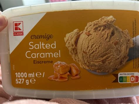 Salted Caramel Eiscreme K Classic Kalorie Kj A Nutri N Hodnoty