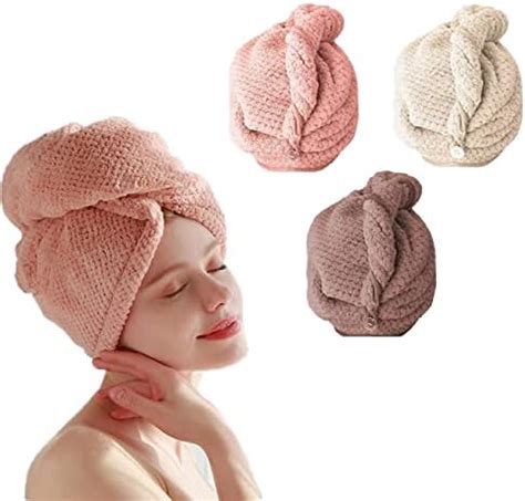 Serviette Cheveux Pcs Serviette Cheveux En Microfibre Wrap Turban