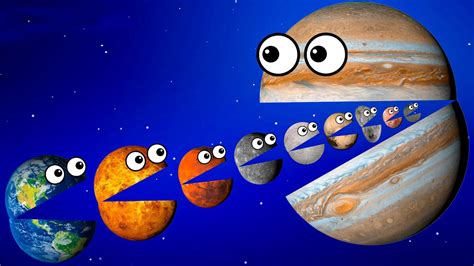 Hungry Planets Compilation Funny Planet Comparison Game 8 Planets