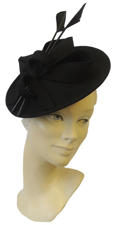 New Ladies Vtg 1940s 50s Hollywood Glamour Retro Pin Up Saucer Tilt Hat