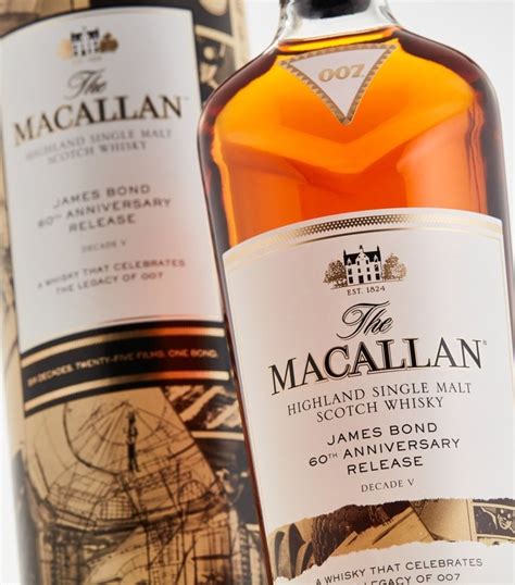 The Macallan 007 James Bond Decade V 60th Anniversary Limited Edition Single Malt Whisky — O