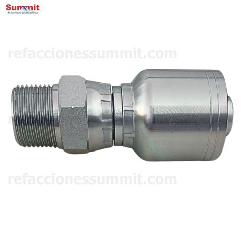 Conector Recto Rosca Npt Macho Swivel Manguera R Y R