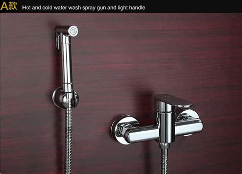 Copper Cold And Hot Water Bidet Faucet Valve Types Bidet Spray Shower