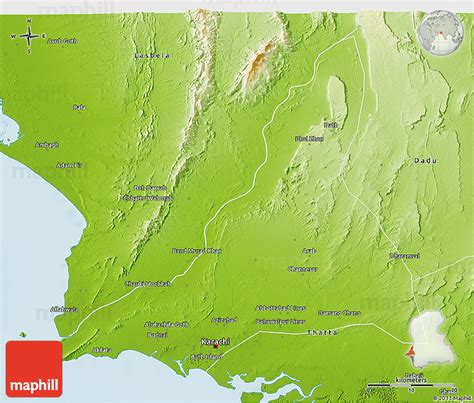 Physical 3d Map Of Karachi