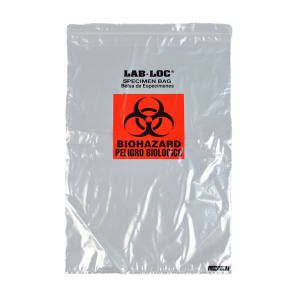 Lk Packaging Labz Ba Lab Loc Specimen Bags W Removable Biohazard