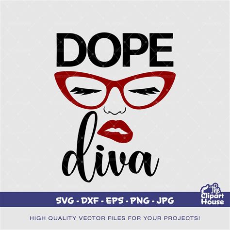 Dope Diva Face Smirk Svg African American Svg Black Woman Svg