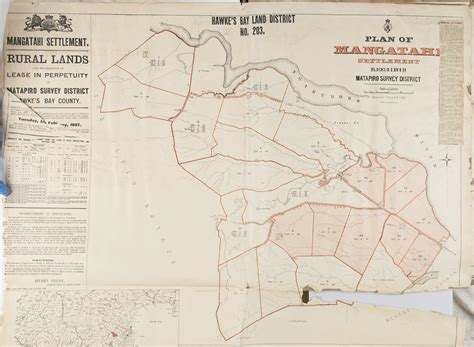 Plan Mangatahi Settlement Near Maraekakaho Hawkes Bay District