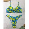 Emmiol Free Shipping 2025 Hibiscus Print Underwire Bikini Set Blue M In Bikini Sets Online Store