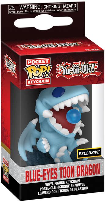 Figurine Pop Yu Gi Oh pas cher Dragon toon aux Yeux Bleus Porte clés