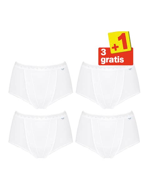 Sloggi Dames Control Maxi Pack White Actie