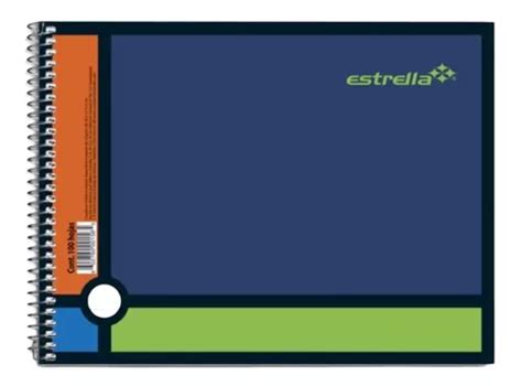 3 Cuadernos Forma Italiana En Espiral Estrella 100 Hojas Meses Sin