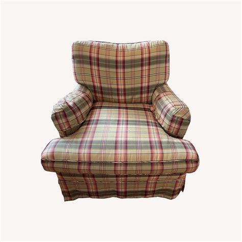 Comfortable Club Chair and Ottoman - AptDeco