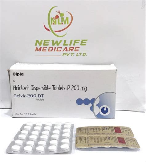 Aciclovir Tablets Mg Acivir At Rs Stripe Aciclovir Tablet