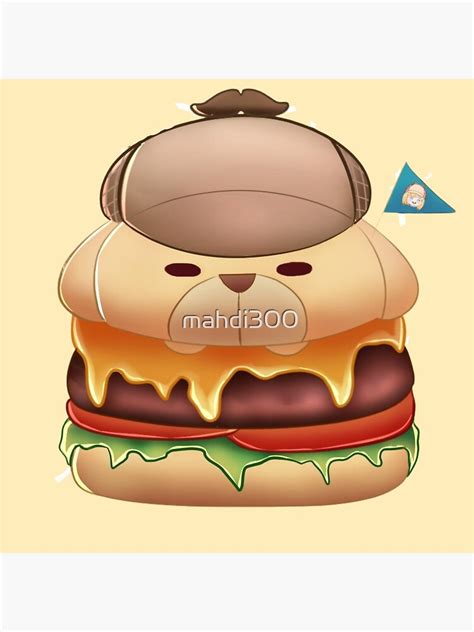 Bubba Burger Amelia Watson Holomyth Mascots Vtuber Poster For Sale By