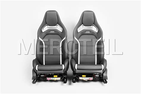 AMG GLC63 Performance Seats White Black 253 LHD Genuine Mercedes-AMG