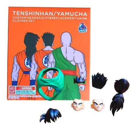 Set Cabezas Yamcha Y Tenshin Han Drag N Ball Marca Dmf Env O Gratis