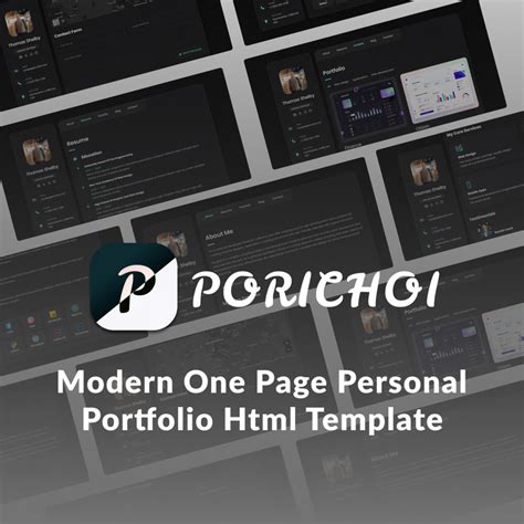 Porichoi - Modern One Page Personal Portfolio Html Template