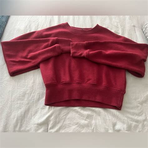 Forever 21 Sweaters Burgundy Crop Hoodie Poshmark