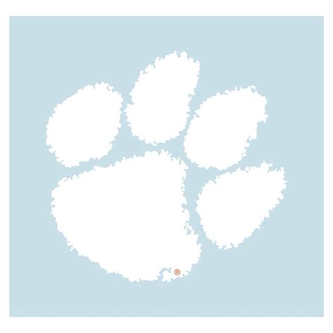 Tigers - Clemson 3" Paw Logo Decal - Alumni Hall