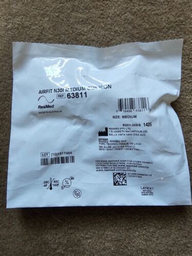 Airfit N30i Medium Nasal Cushion 63811 Resmed New Sealed Ebay