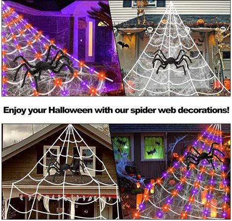 Spider Webs Halloween Decorations Outdoor Review Discover Awesome