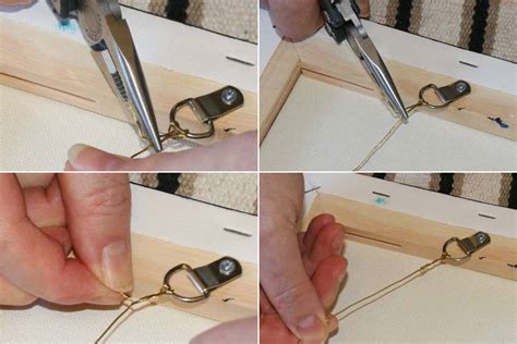 How To Hang A Painting With Frame Hanging Wire