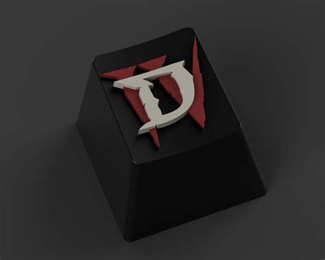 Archivo Stl Gratuito Diablo Iv Logo Keycap Objeto Para Descargar E