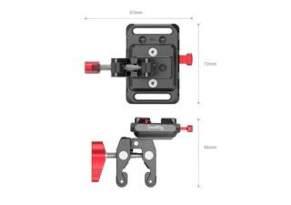 SmallRig 2989 Mini Plaque De Batterie V Mount Avec Pince Crabe