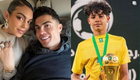 Cristiano Ronaldo Georgina Rodriguez Express Pride As Son Ronaldo Jr Wins Trophy With Al Nassr