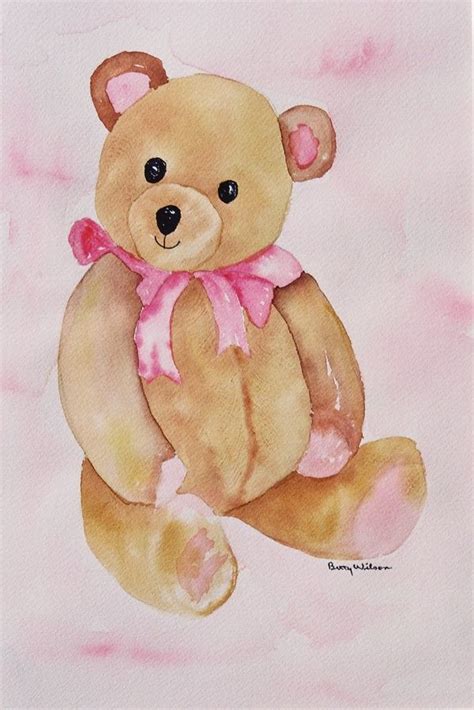 Bear Watercolor Teddy Bear Teddy