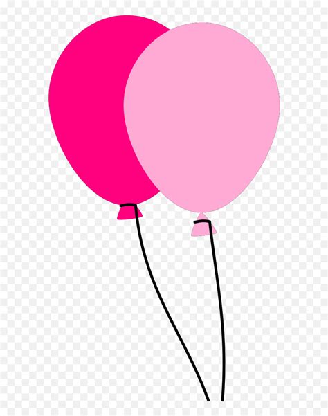 Two Pink Balloons Svg Vector Clip Art Pink Balloons Clipart Pngpink