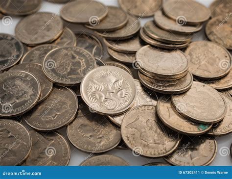 Australian Five Cent Coins stock image. Image of australia - 67302411