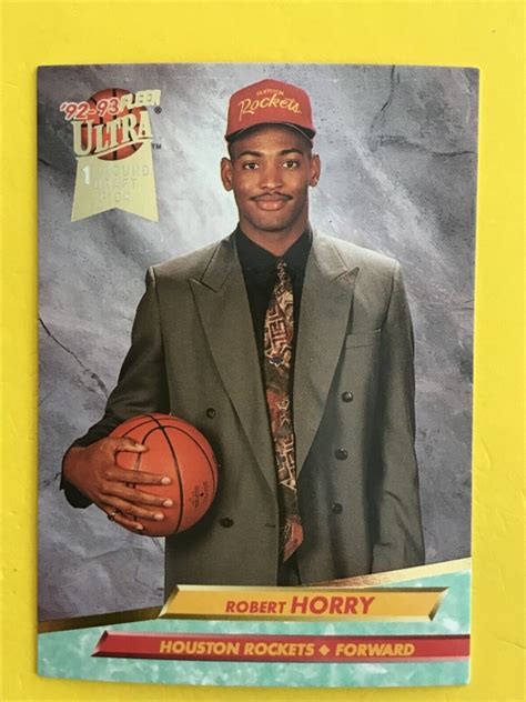 1992 93 Fleer Ultra 195 Robert Horry Houston Rockets ROOKIE MINT Read