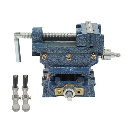 SHZAITOR Cross Slide Drill Press Vise 2 Way X Y Heavy Duty Clamp