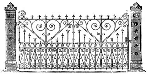 School Gate Clipart Black