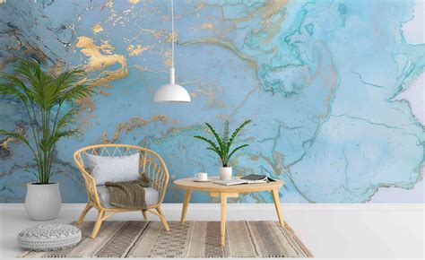 3d Blue Ocean Marble Texture Wall Mural Wallpaper 20 Jessartdecoration