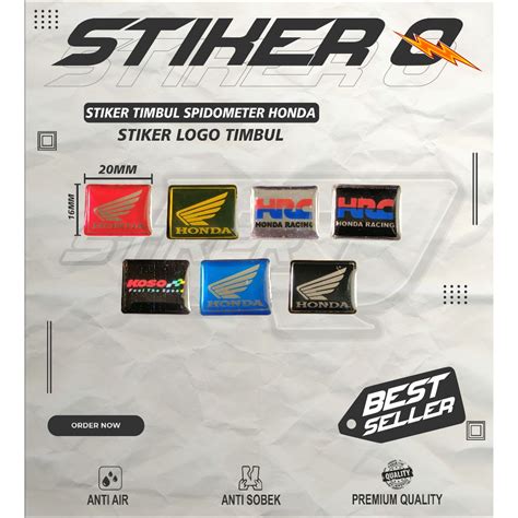 Jual StikerQ Emblem Logo Sayap Honda Spdio Motor Honda Vario Beat