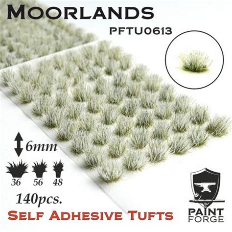 Moorland Grass Tufts 6mm Paint Forge Pftu0613