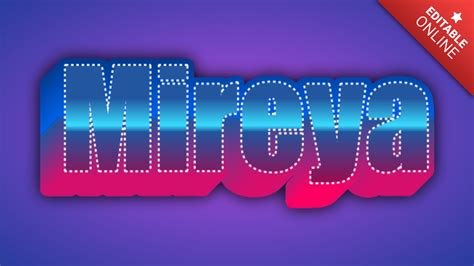 Mireya Retro Vintage S Style D Text Effect Generator