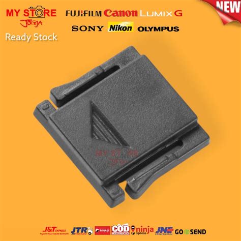 Jual Tutup Hot Shoe Cover Flash Universal Camera Canon Eos M Nikon F Olympus Pentax Lumix G Dslr