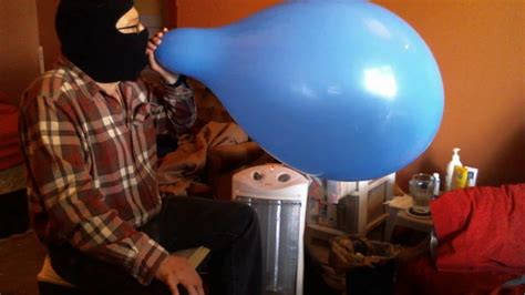 Blow Jack Cum Pop Big Blue Balloon Retro Balloonbanger Gay Amateur