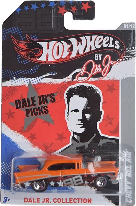 Amazon Hot Wheels Chevy Bel Air Dale JR Collection Orange 1 12