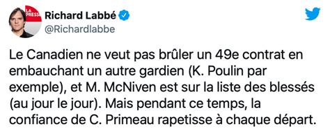 Hockey30 Cayden Primeau continue d être humilié pour signer Jordan