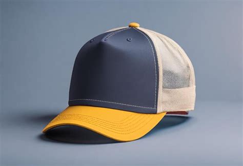 Premium AI Image Stylish Trucker Cap Mock Up